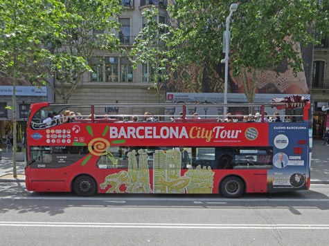 Hop-on Hop-off Bus in Barcelona Spain