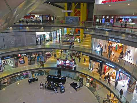 Arenas Shopping Center in Barcelona Spain