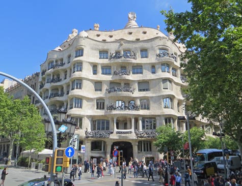 Casa Mila in Barcelona Spain