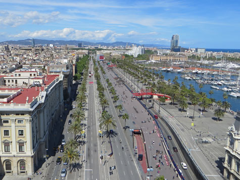 Passeig de Colom, Barcelona Spain